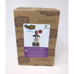 RARE NEW Jim Shore Willy Wonka Oompa Loompa with Lollipop Figurine 6013726